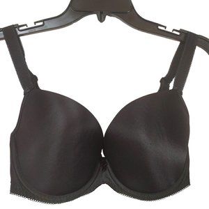 30I Bra Freya Deco Vibe Molded Plunge T-Shirt Bra Underwire Black AA4234